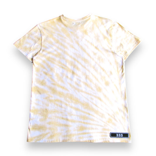 Golden Ochre Sunburst Tie Dye T Shirt (333)