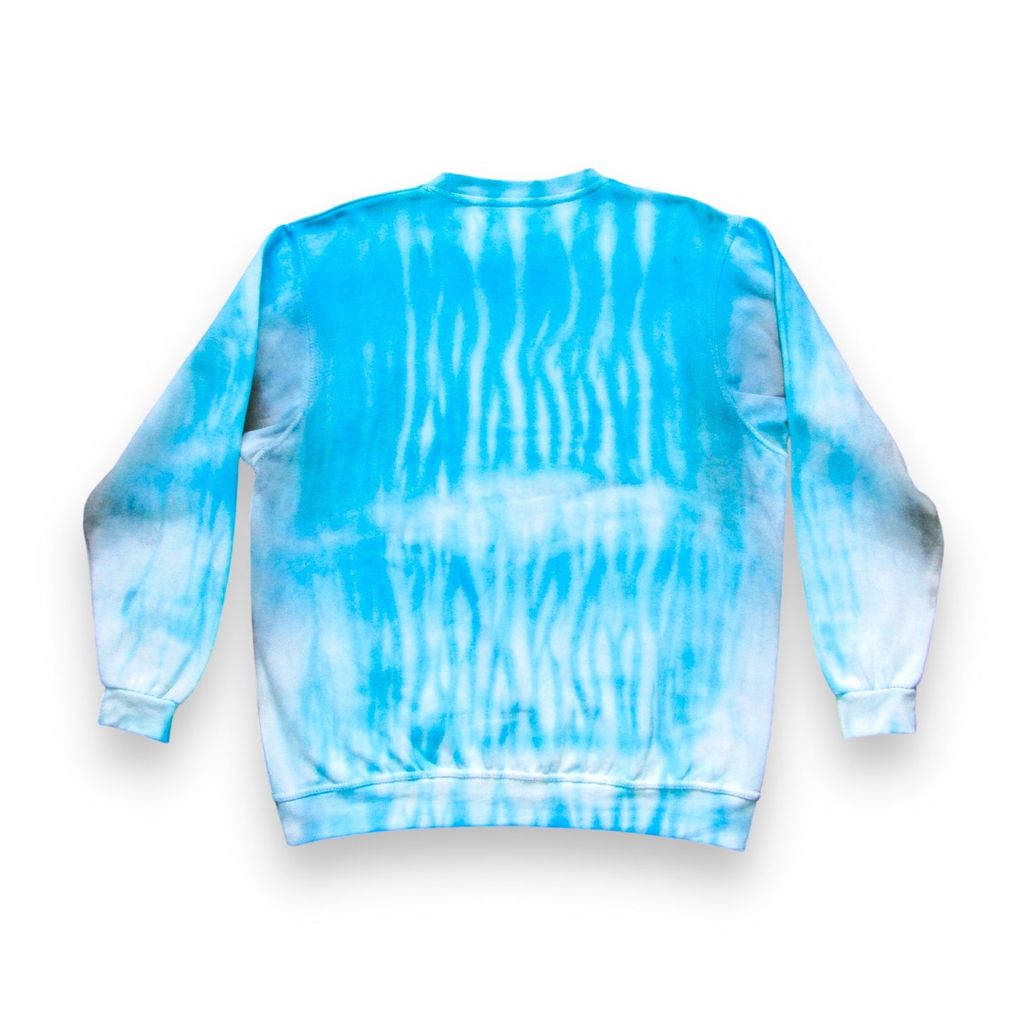 Aquamarine & Grey Shibori Tie Dye Sweatshirt