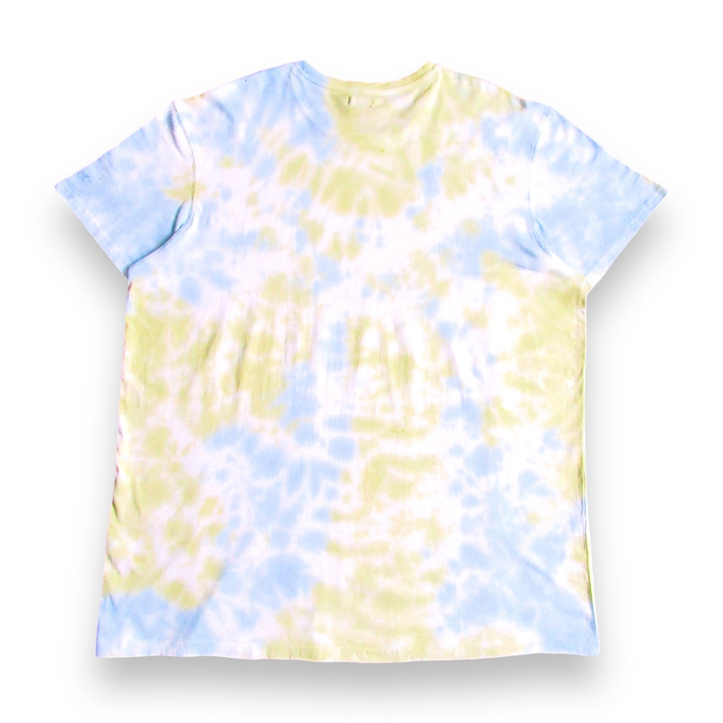 Matcha Green & Sky Blue Crumple Tie Dye T Shirt