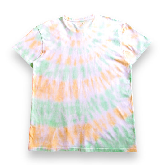 Grass Green & Yellow Sun Ray Tie Dye T Shirt