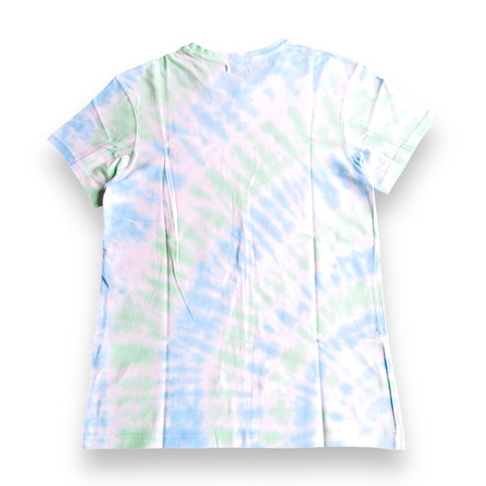 Sky Blue & Grass Green Sunburst Tie Dye T Shirt