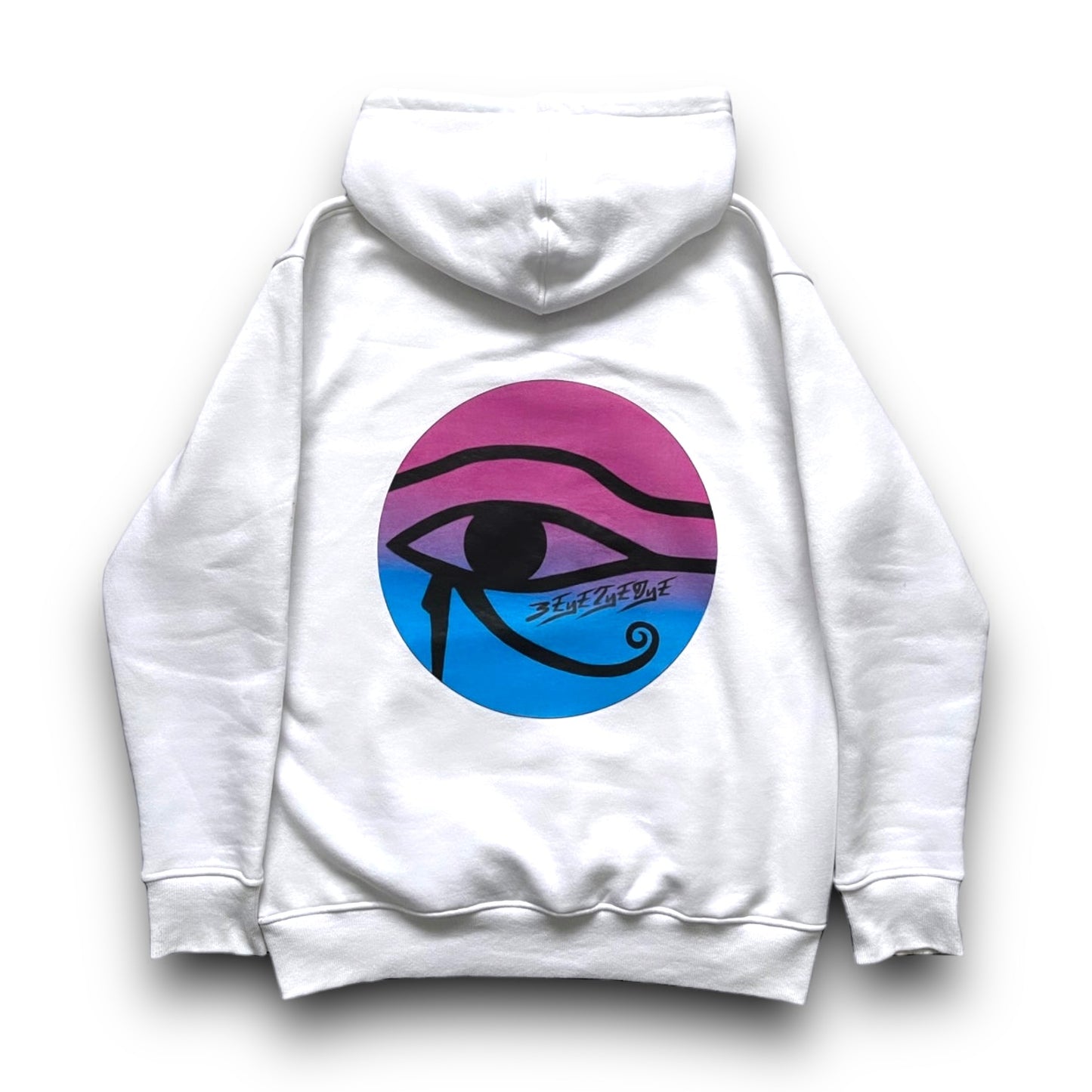 3EyeTyeDye Ltd Ed Pullover Hoodie (White)