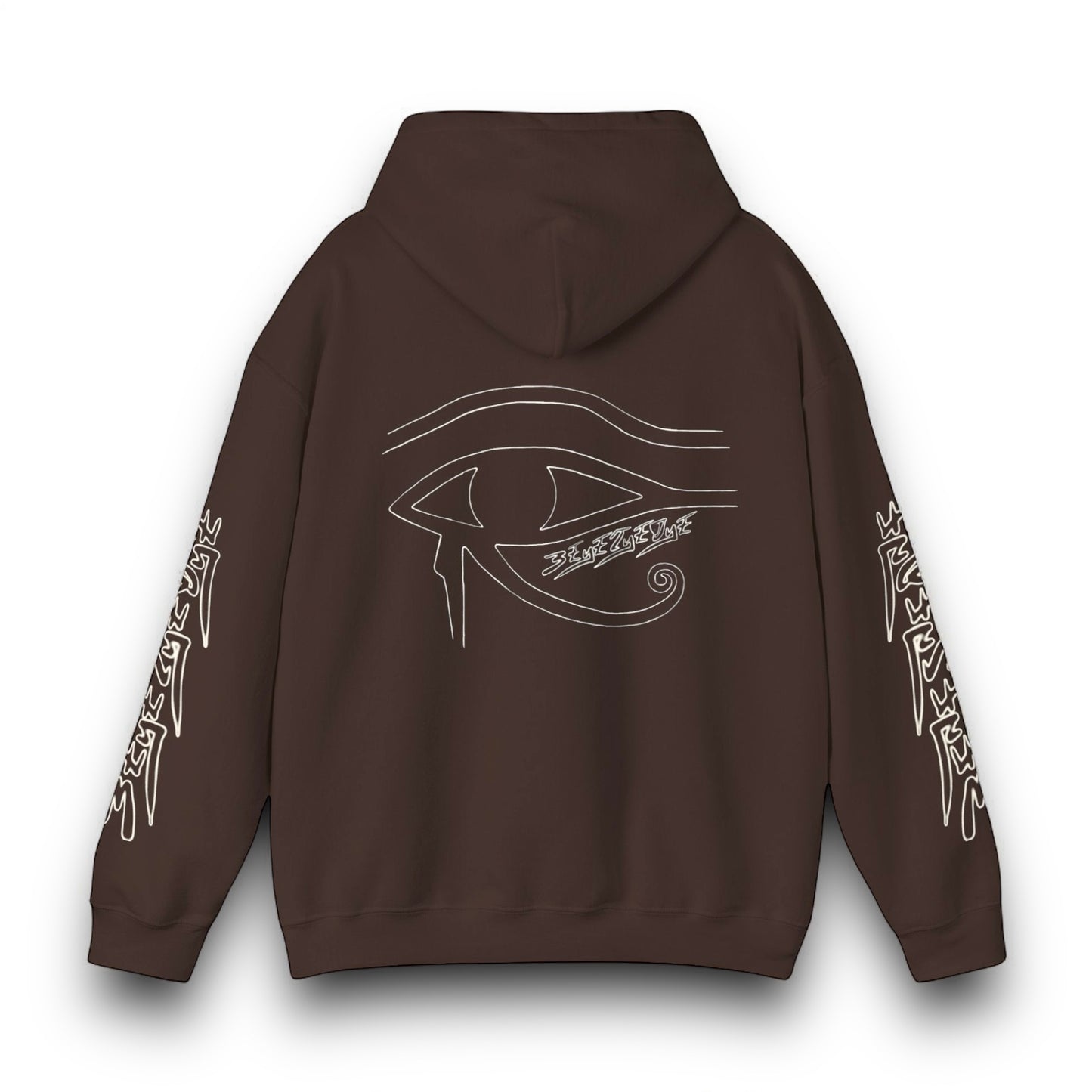 Men's 3ETD Wht Outline Logo Print Hoodie