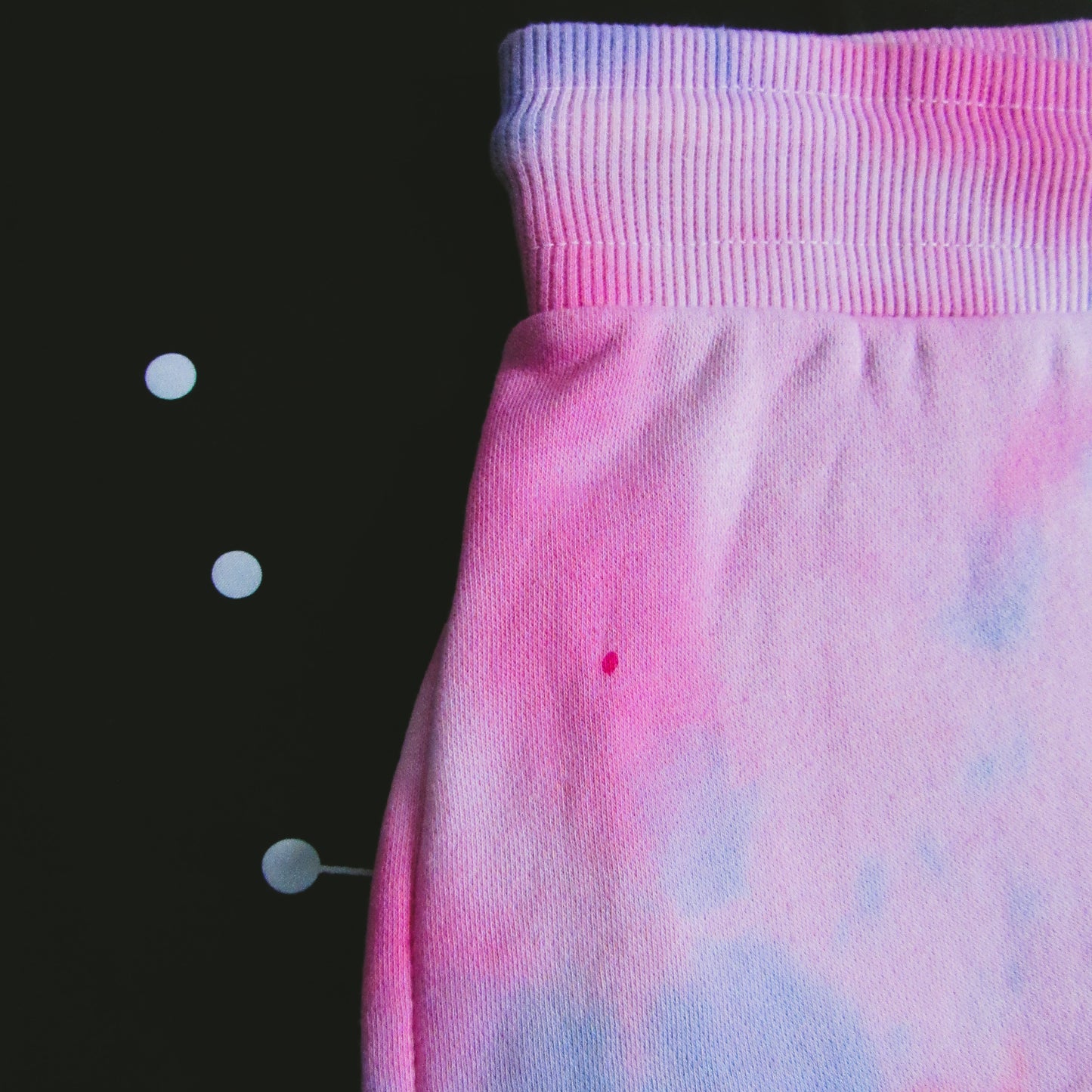 Red, Pink, Aqua & Royal Blue Crumple Tie Dye Shorts
