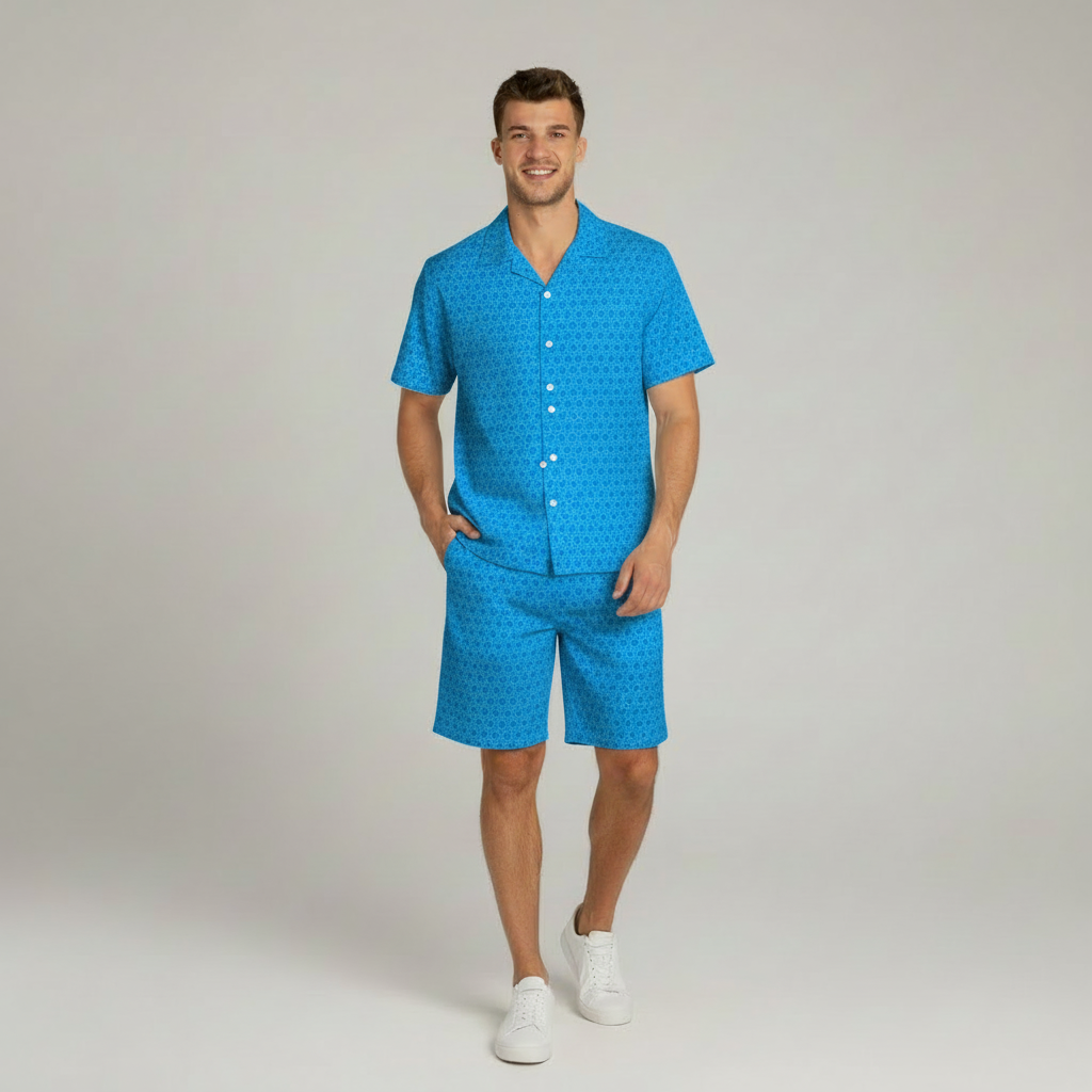 Men's "AVIAN" Cymatic AOP Summer Set