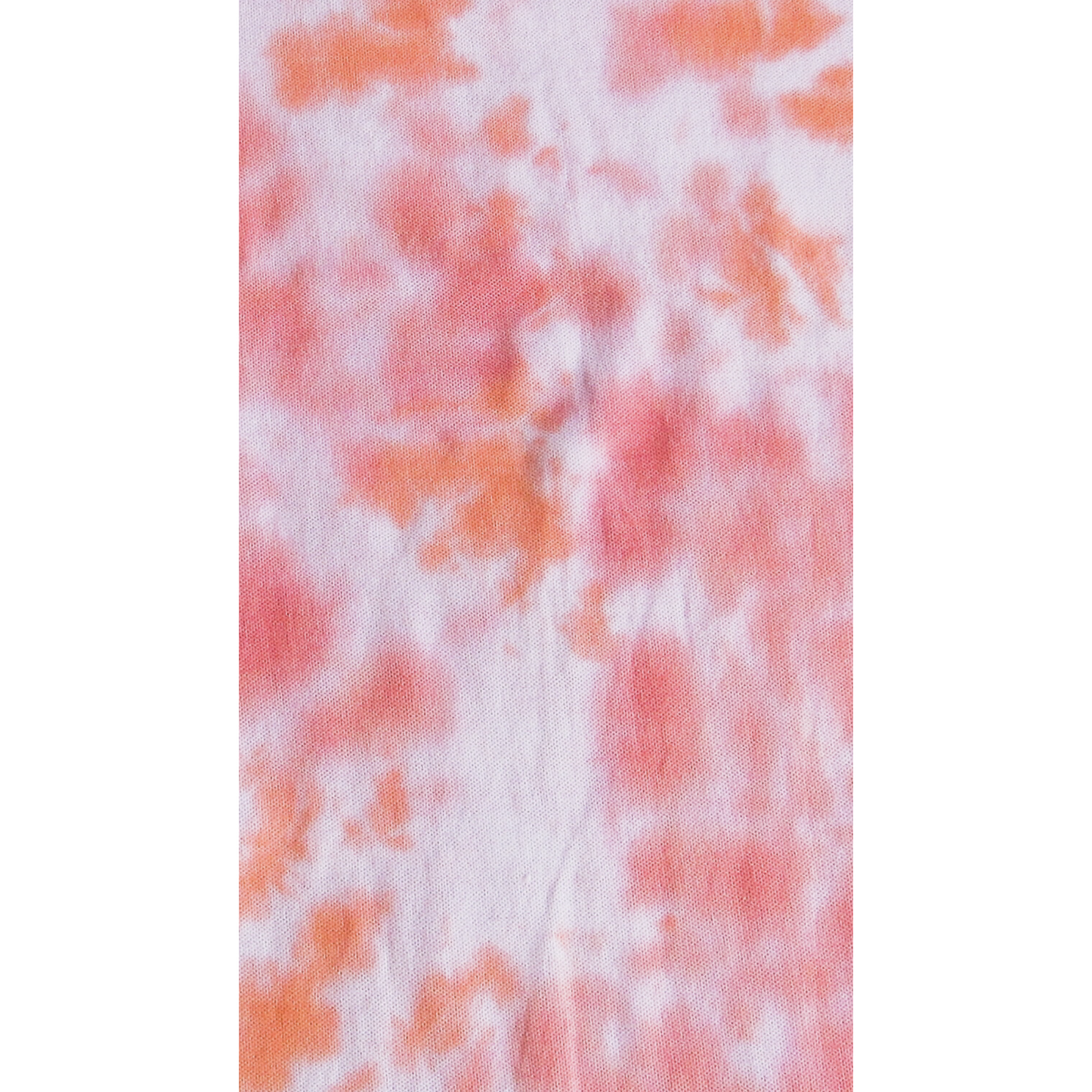 Red & Orange Crumple Tie Dye Polo Shirt