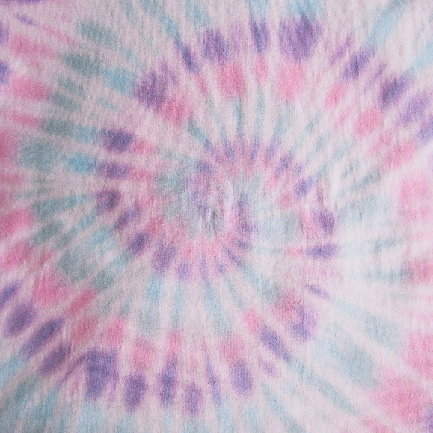 Sky Blue, Purple, Aqua & Pink Spiral Tie Dye T Shirt