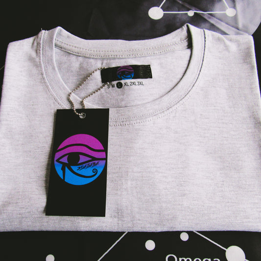 Plain Grey T Shirt With A Sewed On Patch