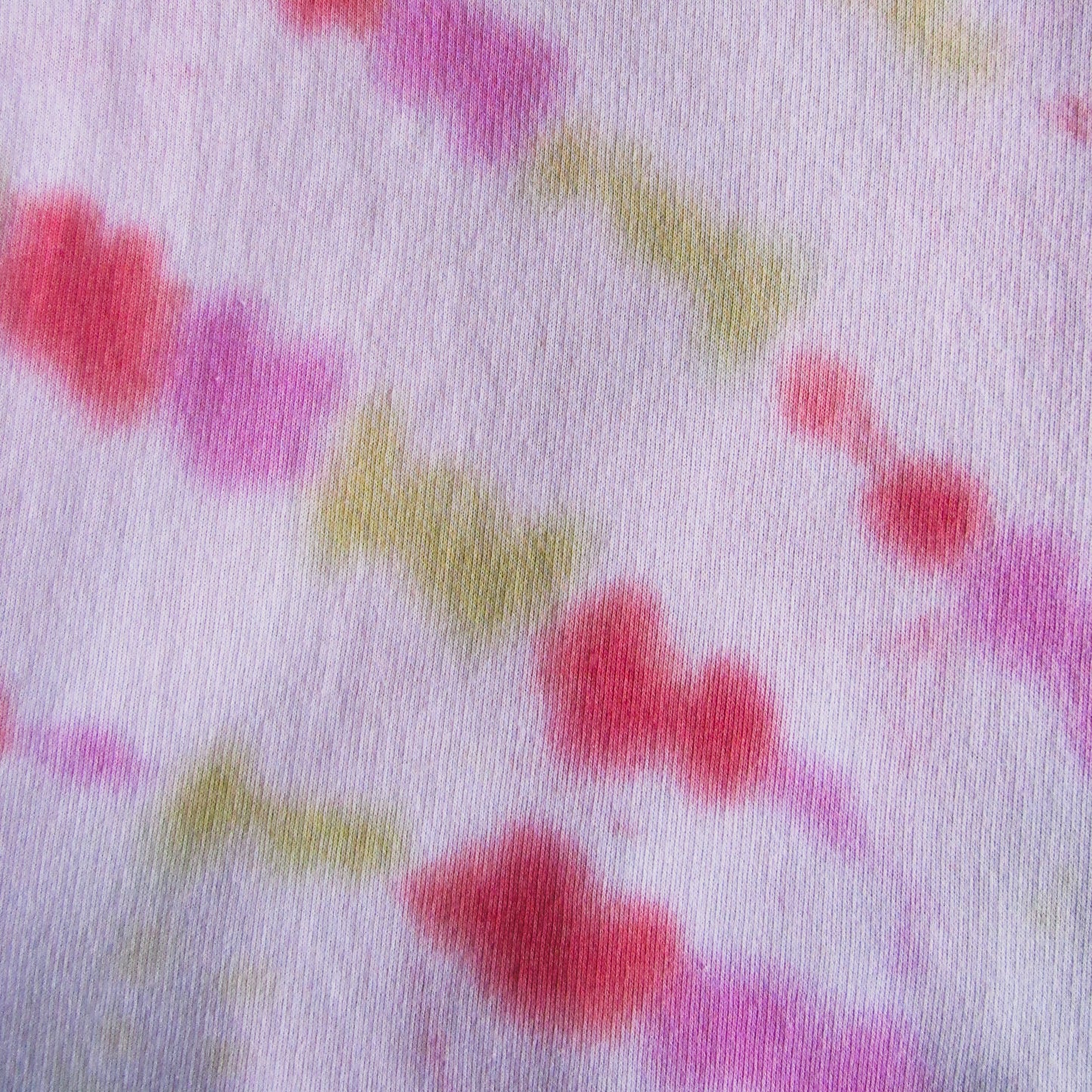 Pink, Red & Matcha Green Sunburst Tie Dye Sweatshirt