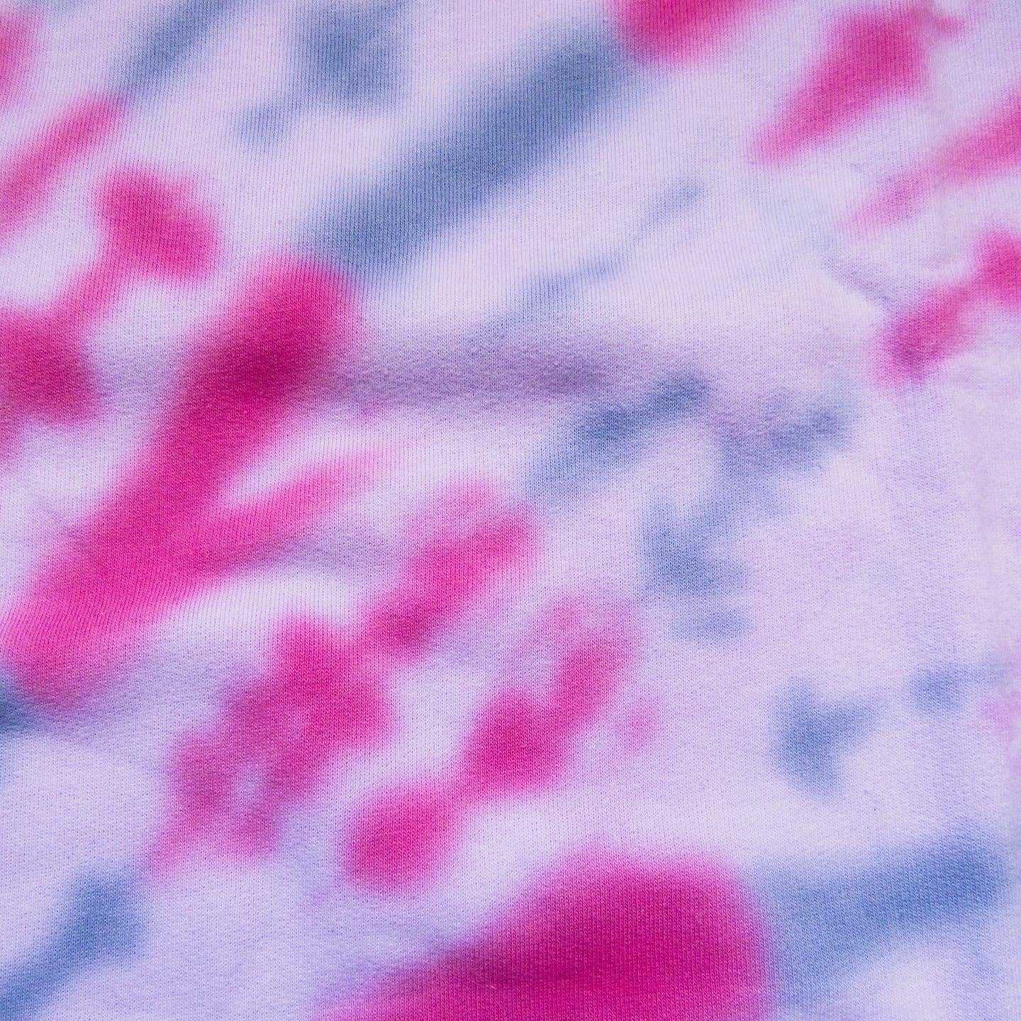 Rose Red & Royal Blue Sunburst Tie Dye Sweatshirt