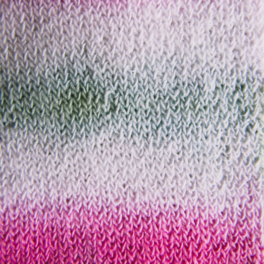 Magenta & Dark Green Double Sided Striped Tie Dye Socks