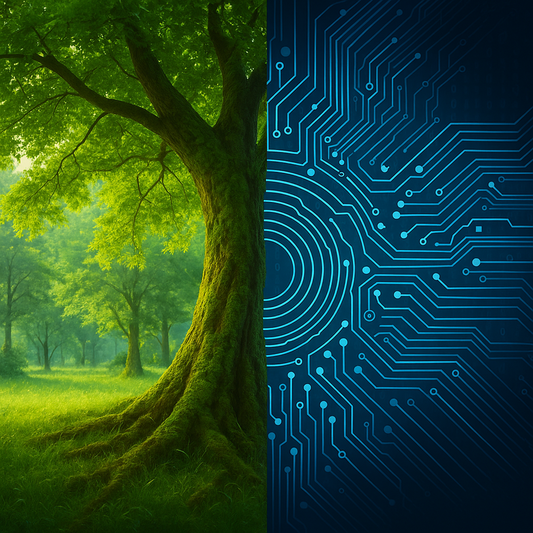 Between Worlds: Bridging Natural Intelligence and Digital Design Through Pattern, Colour, and Frequency