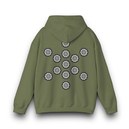 Men's 3ETD Noir "417" Cymatic Print Hoodie