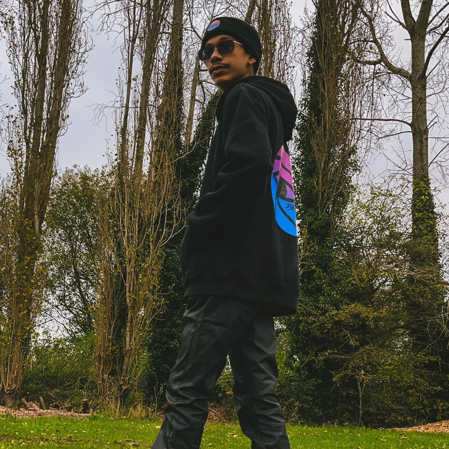 3EyeTyeDye Pullover Hoodie (Black)