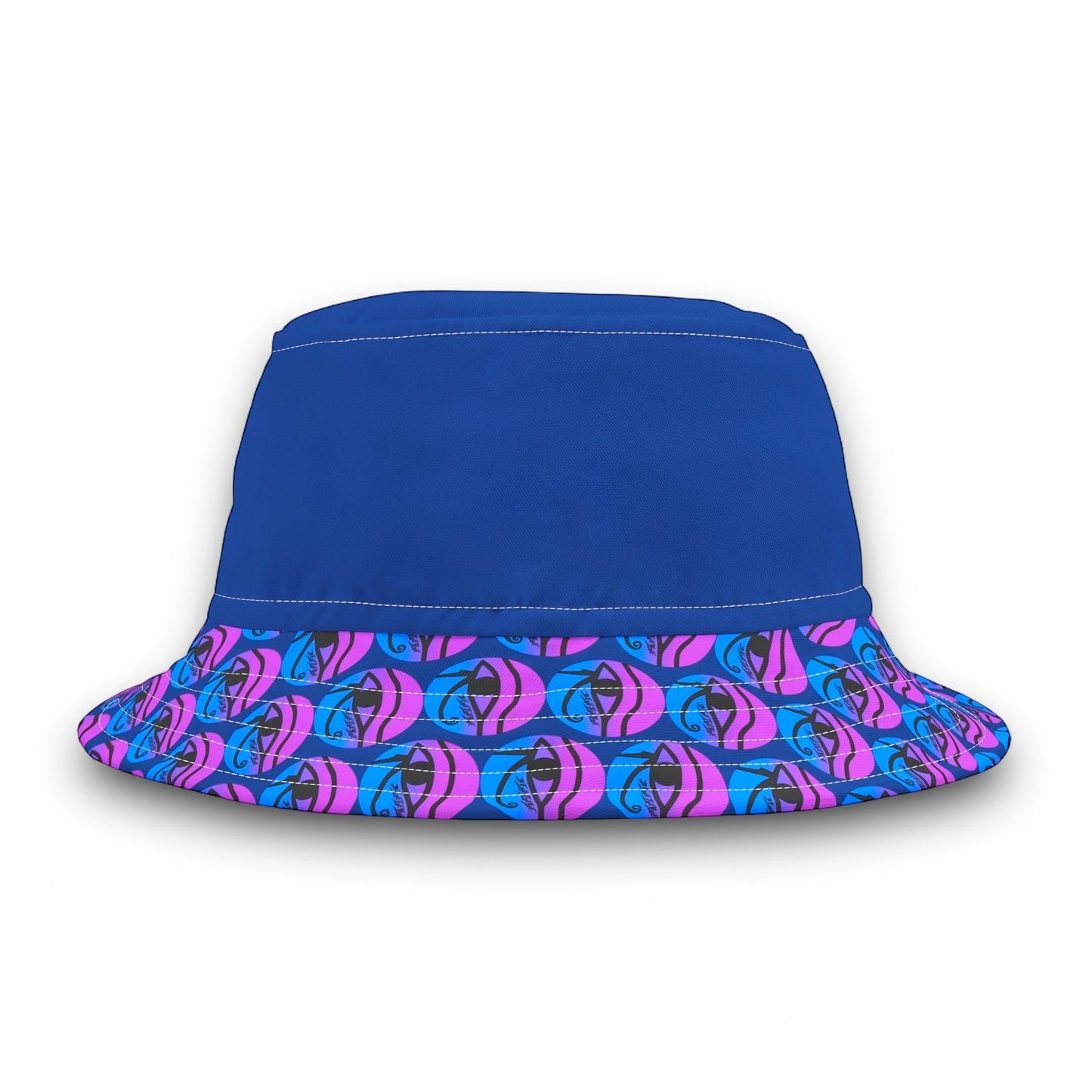 3EyeTyeDye Logo Print Bucket Hat (Dark Blue)