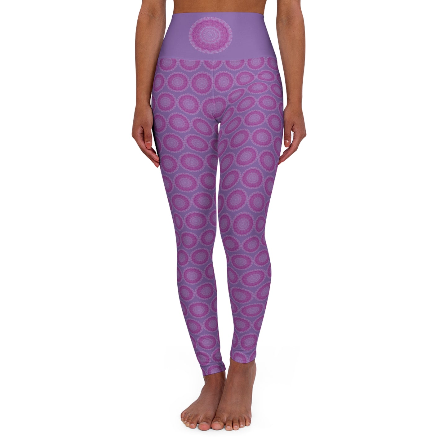 Women's Cymatic AOP High Waist Leggings [SAHAS]