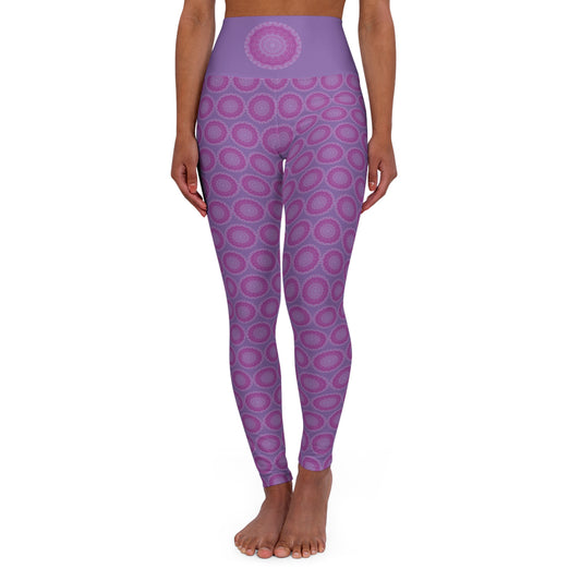 Women's Cymatic AOP High Waist Leggings [SAHAS]