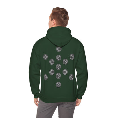 Men's 3ETD Noir "MAYA" Cymatic Print Hoodie