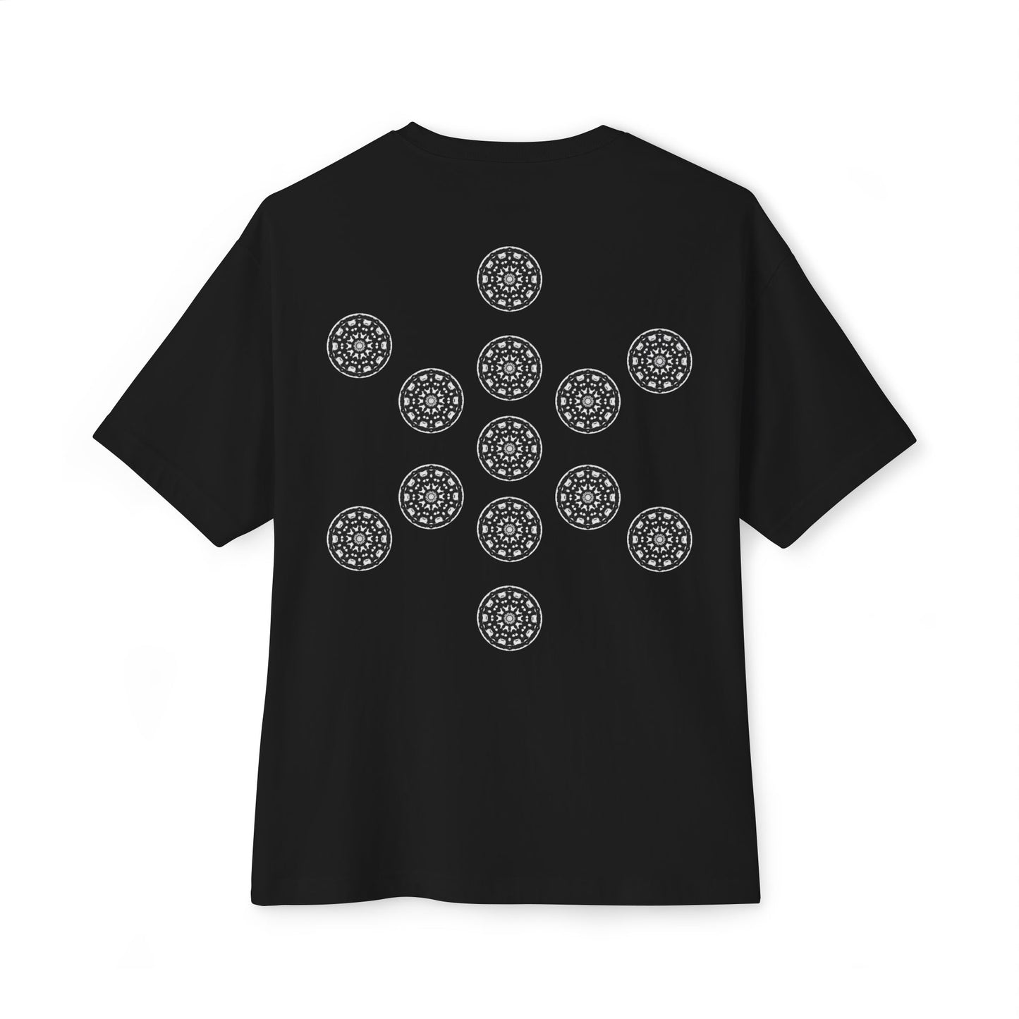 3ETD "STMPUNK" Cymatic Print Oversized Boxy T Shirt (FOL)