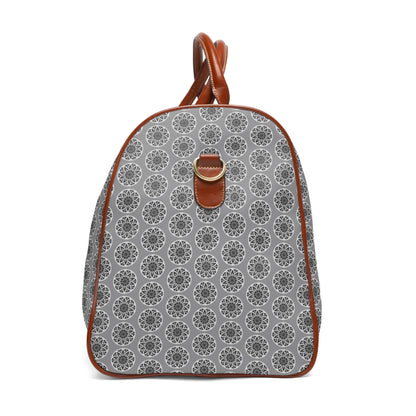 Noir GETA Cymatic Aop Waterproof Pu Travel Bag (Grey)