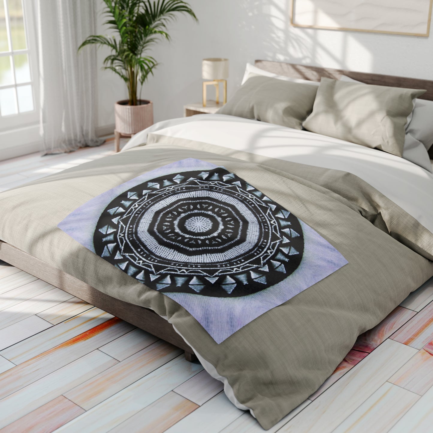 MAYA Cymatic Prt Arctic Fleece Blanket