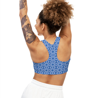 Women's Cymatic AOP Seamless Sports Bra (BLU3DR3AM)