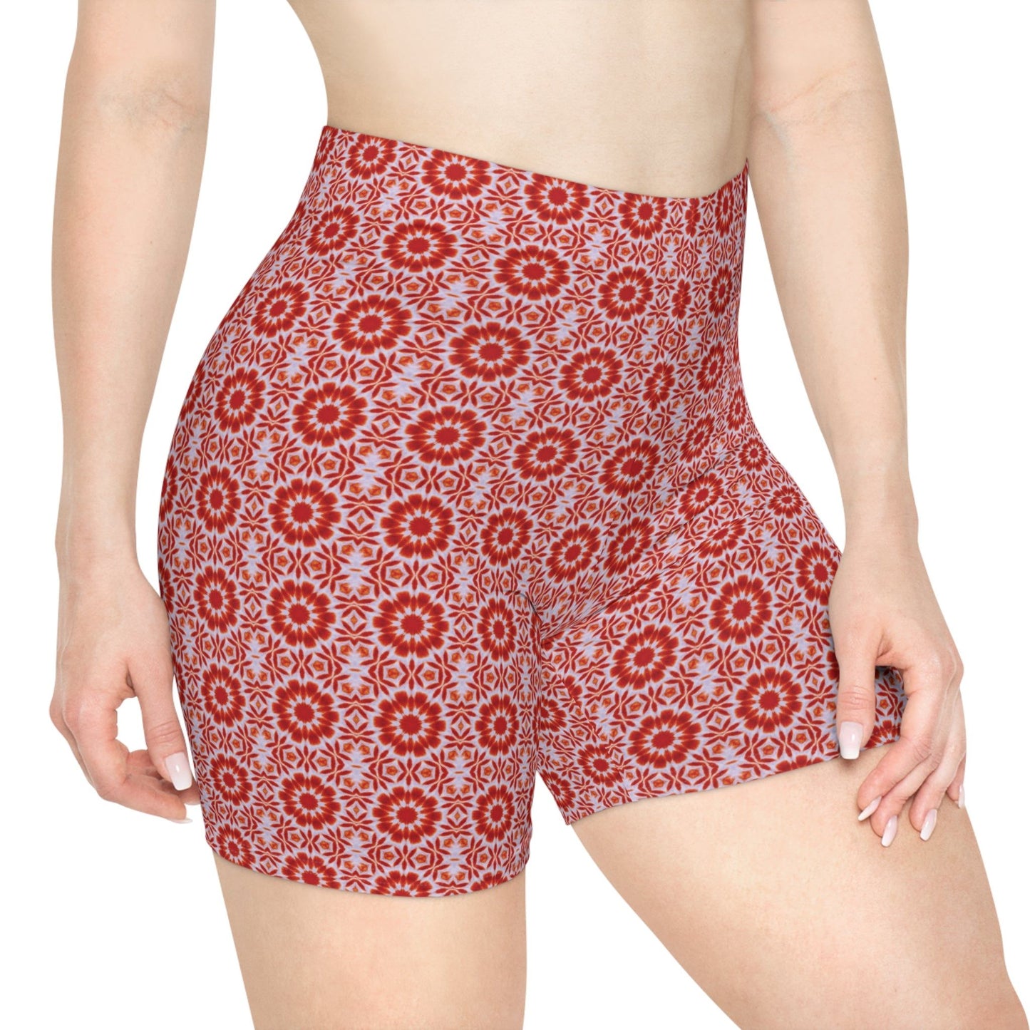 Women's Cymatic AOP Biker Shorts (SACRAL)