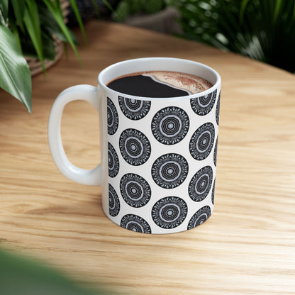 MAYA Cymatic AOP Ceramic Mug (White)