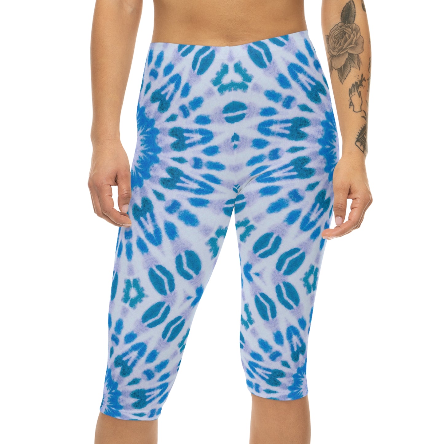 Women's "E-VEIL EYE" Capri Leggings