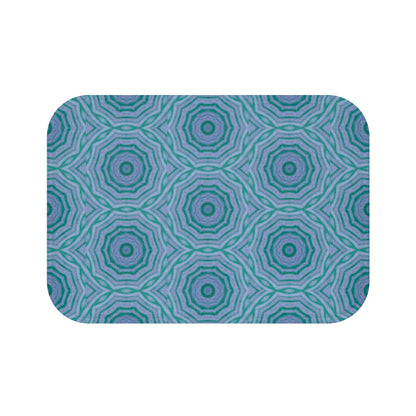 "GR33N3RY" Cymatic Print Bath Mat