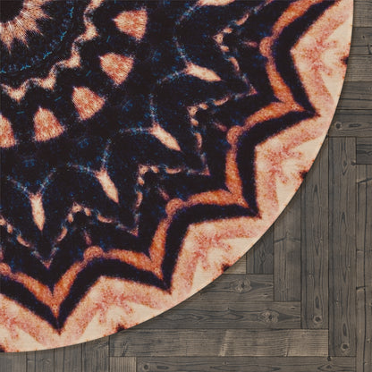 Kaleido47 Cymatic Round Rug (TRIBAL)