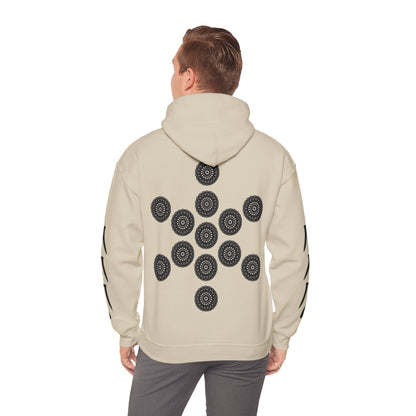 Men's 3ETD Noir "TRIBAL" Cymatic Print Hoodie