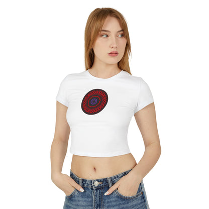 Women's "VESI-2" Cymatic Print Baby Tee