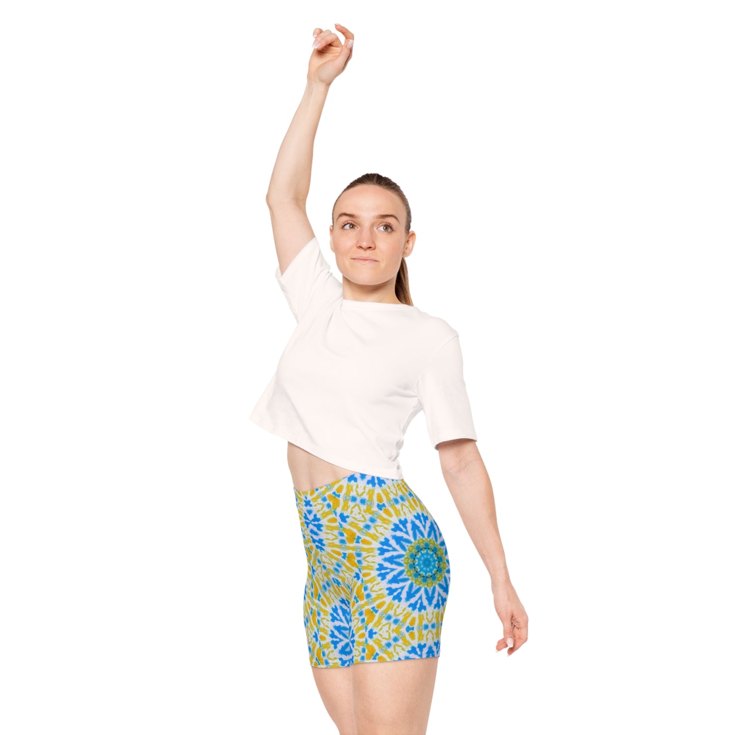 Women's Cymatic AOP Biker Shorts (GETA)