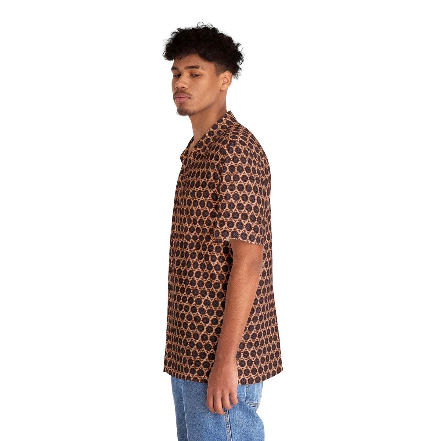 Men's TRIBAL Cymatic AOP Boxy Hawaiian Shirt