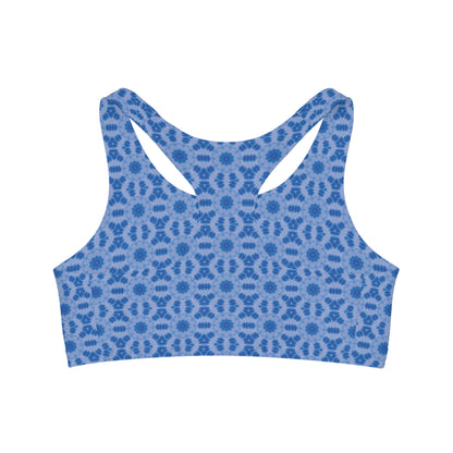 Women's Cymatic AOP Seamless Sports Bra (BLU3DR3AM)