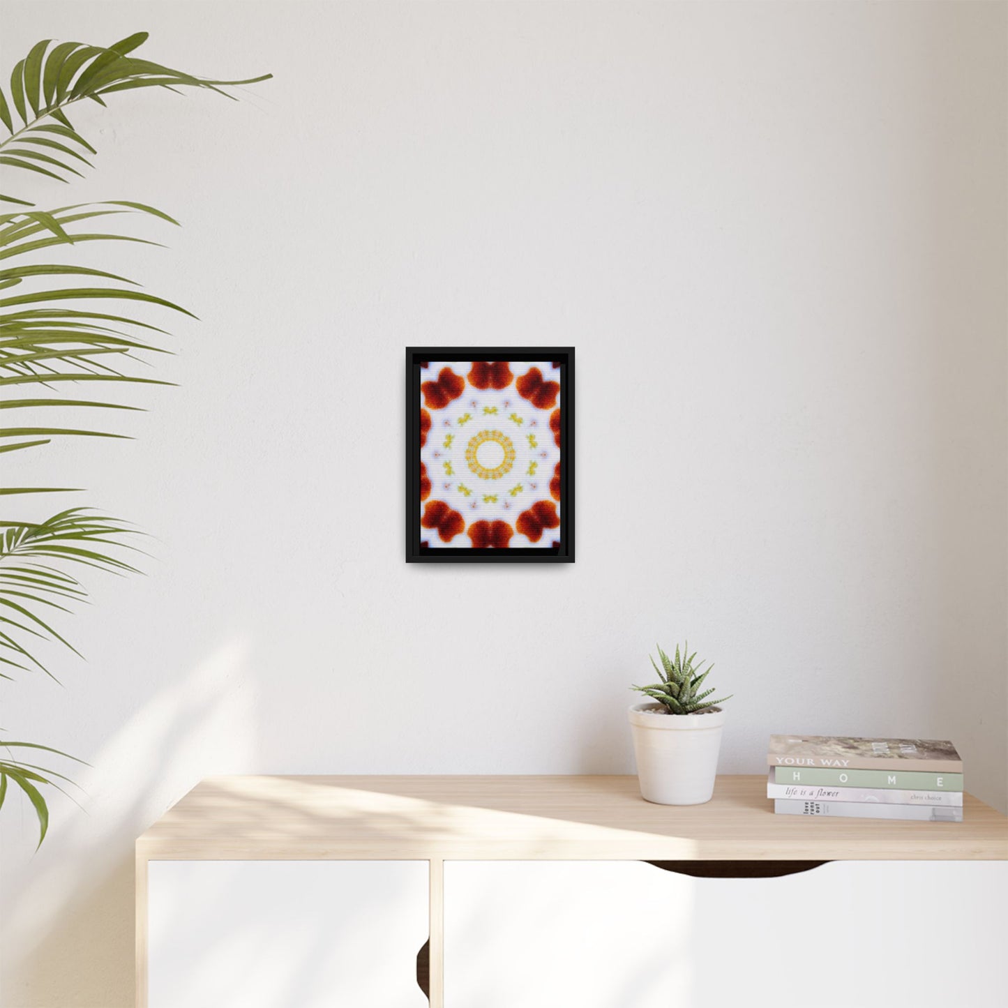 "MOSAIC" Matte Canvas, Black Frame