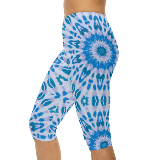 Women's "E-VEIL EYE" Capri Leggings