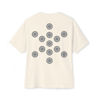 3ETD "KABBA" Cymatic Print Oversized Boxy T Shirt (FOL)