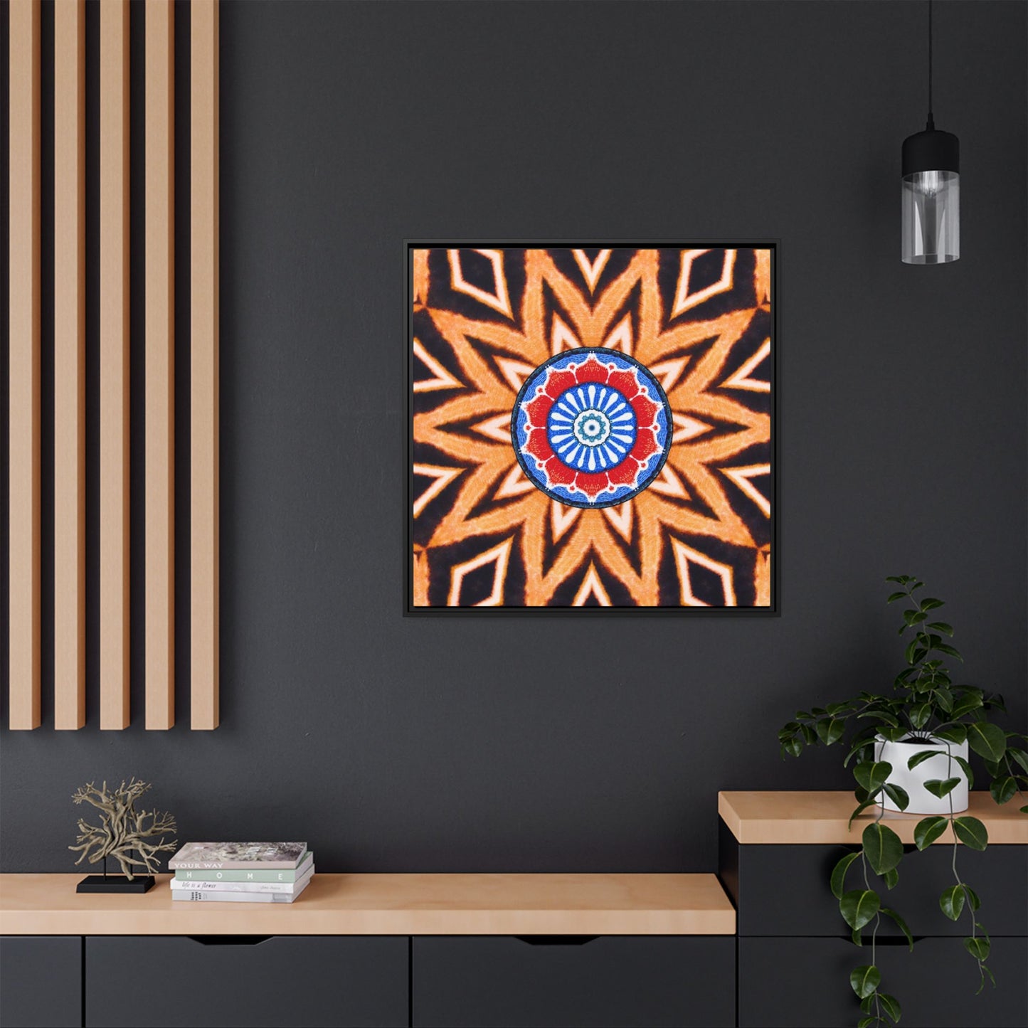 KABBA Matte Canvas, Black Frame