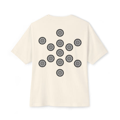 3ETD "417" Cymatic Print Oversized Boxy T Shirt (FOL)