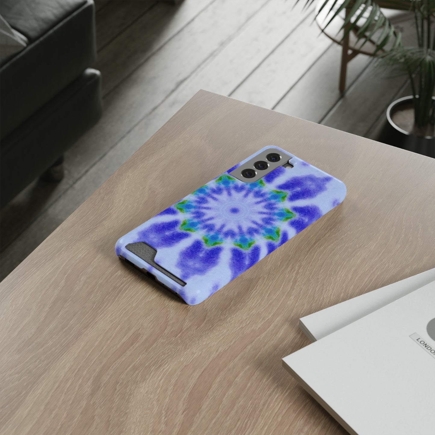 Phone Case With Card Holder (LOTUS)