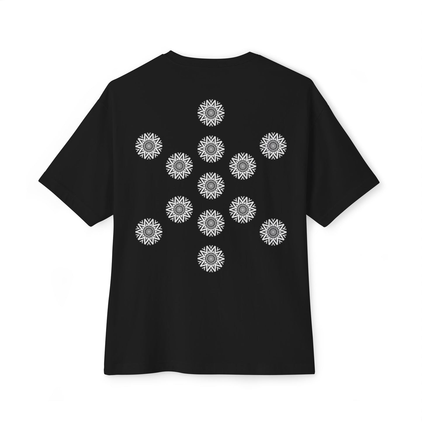 3ETD "KABBA" Cymatic Print Oversized Boxy T Shirt (FOL)