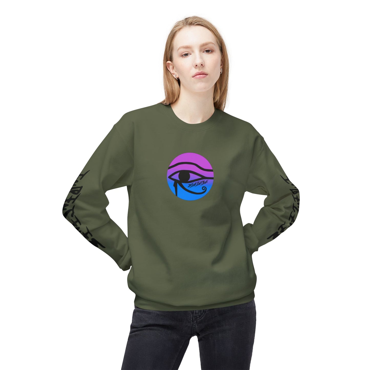 Unisex 3ETD Logo Softstyle Flecce Crewneck