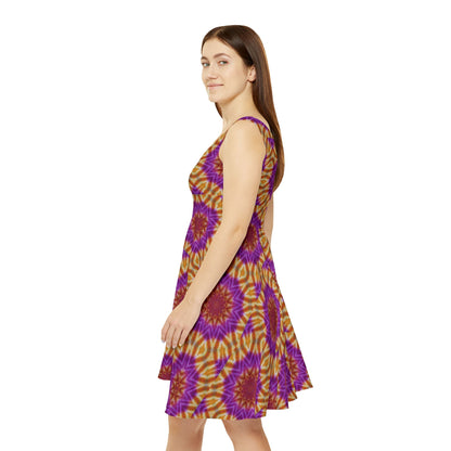 Women's "OST3OS" Cymatic Print Skater Dress