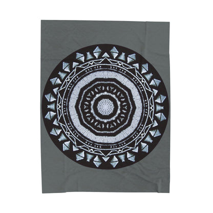 Kaleido47 Cymatic Velveteen Plush Blanket (MAYA)