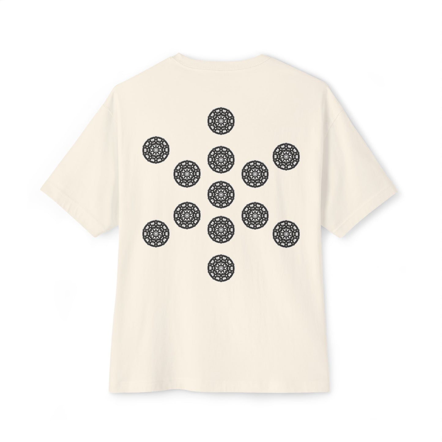 3ETD "STMPUNK" Cymatic Print Oversized Boxy T Shirt (FOL)