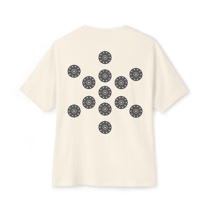 3ETD "STMPUNK" Cymatic Print Oversized Boxy T Shirt (FOL)