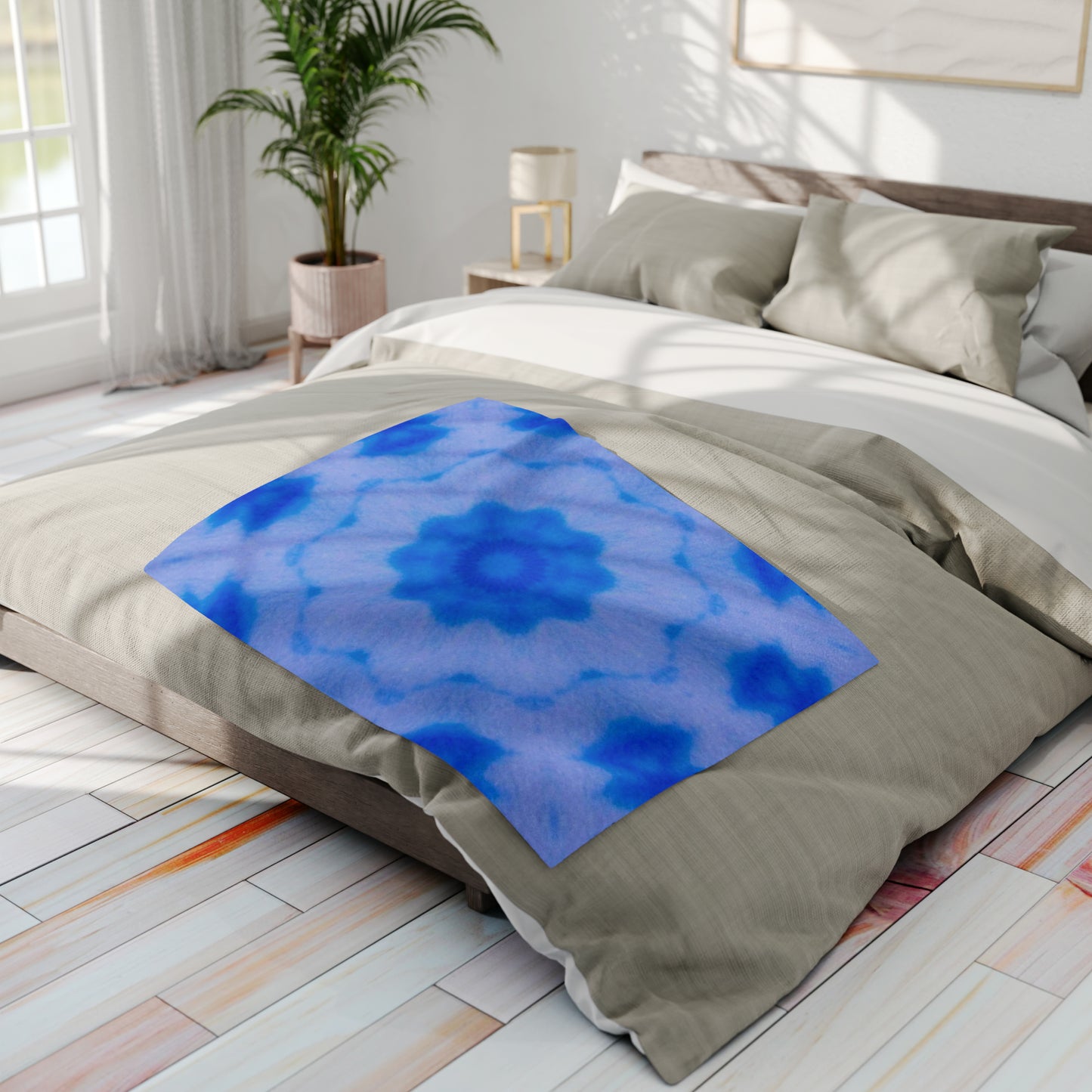 BLU3DR3AM Cymatic Prt Arctic Fleece Blanket