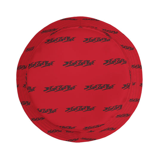 3EyeTyeDye AOP Bucket Hat (Dark Red)